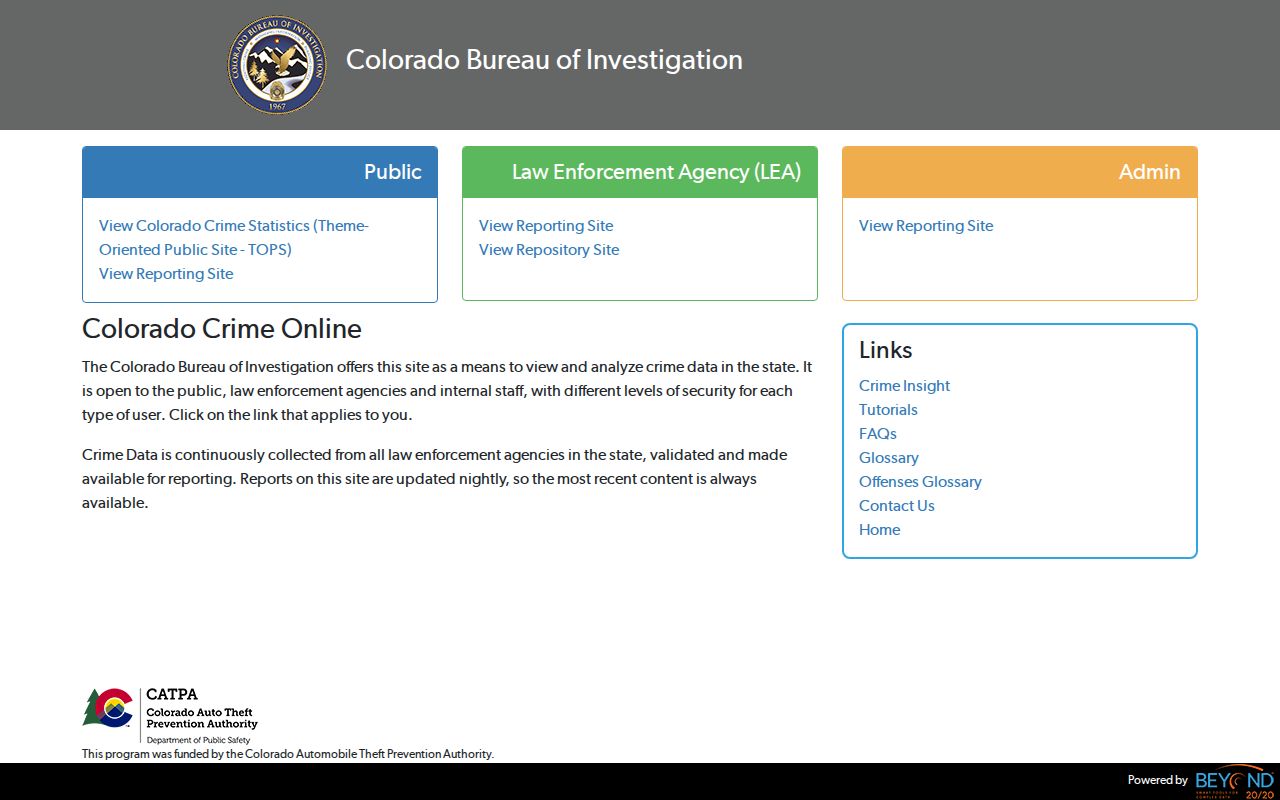 Dolores County criminal records and official Colorado crime statistics
