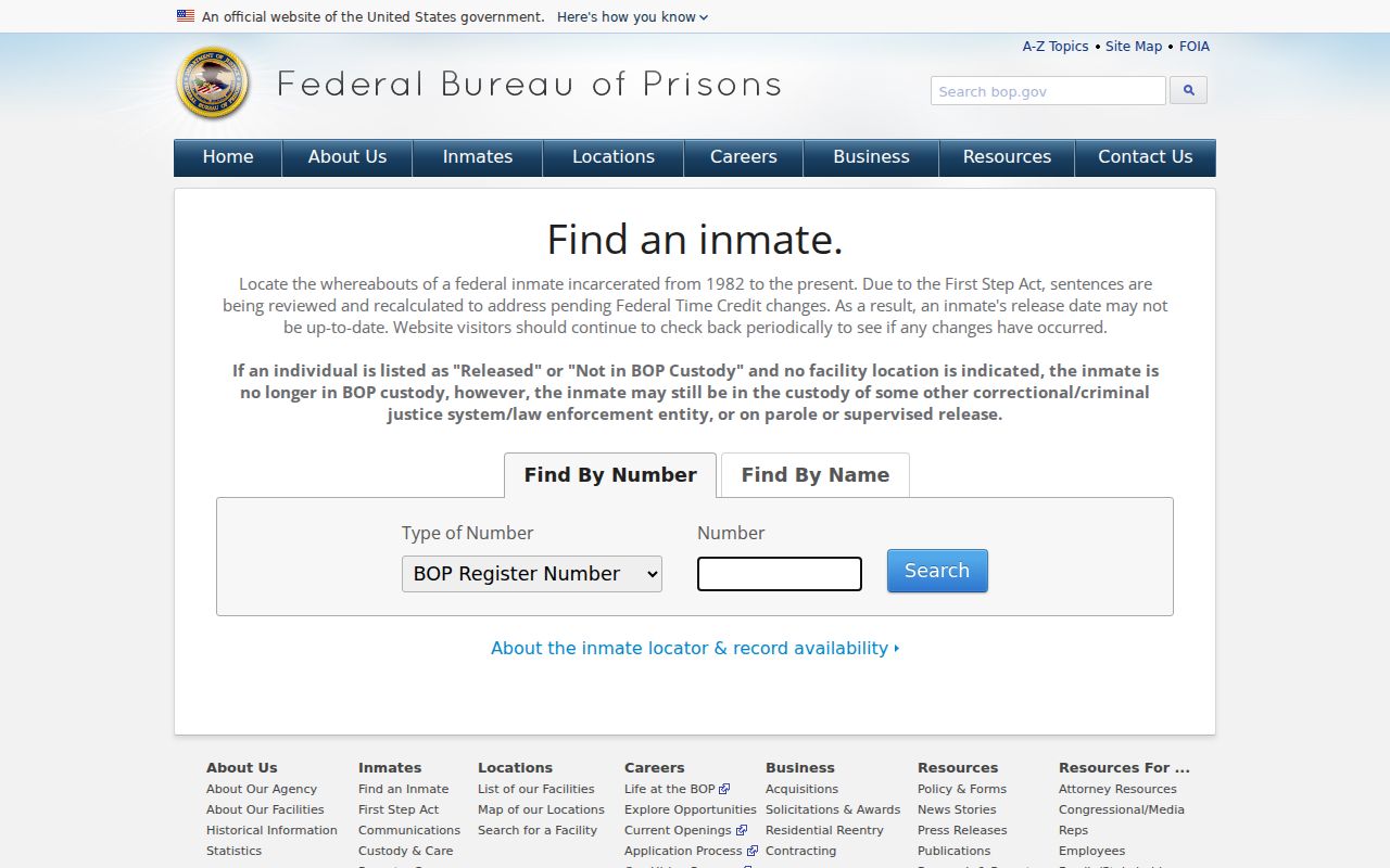 Dolores County criminal record federal inmate locator